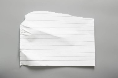 Boş portre mock-up kağıt. gri, değiştirilebilir arka plan izole broşür dergi / beyaz kağıt izole gri üzerine