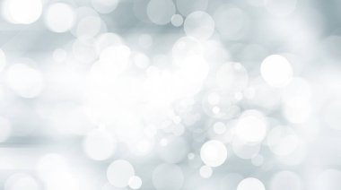 Beyaz bulanık arkaplan. Bokeh Noel 'i güzel, parlak Noel ışıklarını bulanıklaştırdı