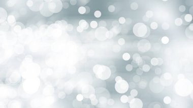 Beyaz bulanık arkaplan. Bokeh Noel 'i güzel, parlak Noel ışıklarını bulanıklaştırdı