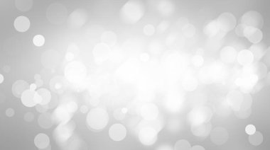 Beyaz bulanık arkaplan. Bokeh Noel 'i güzel, parlak Noel ışıklarını bulanıklaştırdı