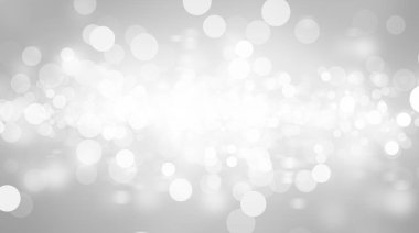 Beyaz bulanık arkaplan. Bokeh Noel 'i güzel, parlak Noel ışıklarını bulanıklaştırdı