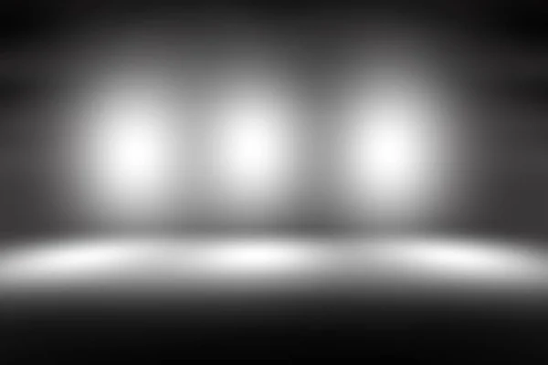 Latar Belakang Ruang Hitam Dengan Latar Belakang Cahaya Sorot Gradien — Stok Foto