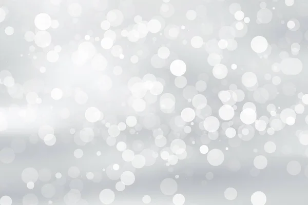 Beyaz bulanık arkaplan. Bokeh Noel 'i güzel, parlak Noel ışıklarını bulanıklaştırdı