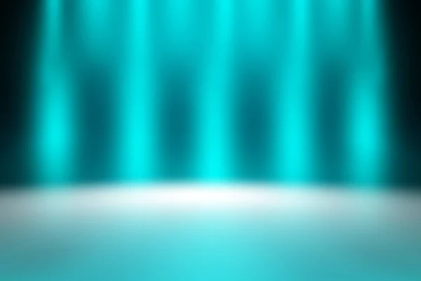 Blue Empty Room Studio Gradient Used Background Display Your Product — Stock Photo, Image