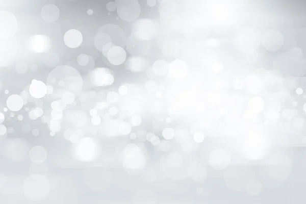 Beyaz bulanık arkaplan. Bokeh Noel 'i güzel, parlak Noel ışıklarını bulanıklaştırdı