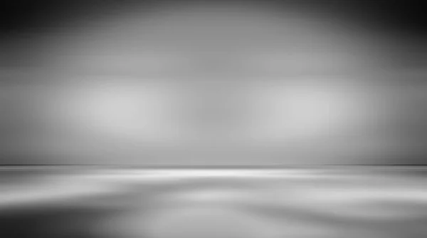 スポット ライトで柔らかい灰色スタジオ ルーム背景 灰色床背景 — ストック写真