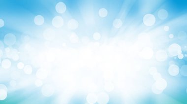 Beyaz bokeh bulanıklık arka plan / daire mavi arka plan ışık / ışık arka plan