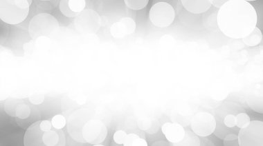 Beyaz bulanık arkaplan. Bokeh Noel 'i güzel, parlak Noel ışıklarını bulanıklaştırdı