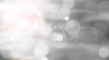 Beyaz bulanık arkaplan. Bokeh Noel 'i güzel, parlak Noel ışıklarını bulanıklaştırdı