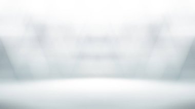 yumuşak gri studio Oda arka plan, gri zemin zemin ile spot.