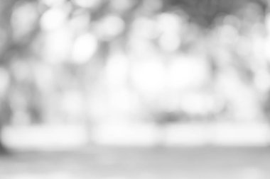 Beyaz bulanık arkaplan. Bokeh Noel 'i güzel, parlak Noel ışıklarını bulanıklaştırdı