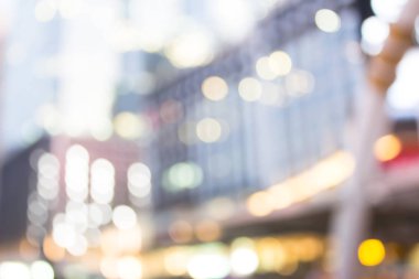 blurred background of bokeh light in the city