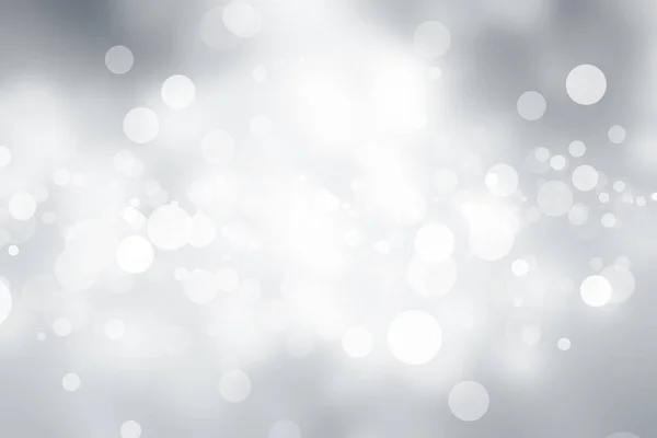 Beyaz bulanık arkaplan. Bokeh Noel 'i güzel, parlak Noel ışıklarını bulanıklaştırdı