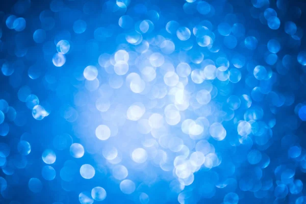 Blue Blur Abstract Background Bokeh Christmas Blurred Beautiful Shiny Christmas — Stock Photo, Image