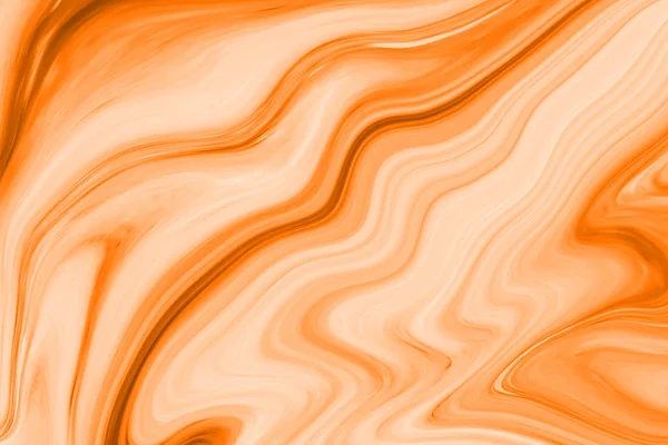 Colorful Paintings Marbling Orange Marble Ink Pattern Texture Abstract Background — Stock Photo, Image