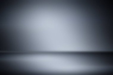 perspektif kat zemin siyah Oda'ya studio gri gradyan ile Spot arka plan görüntüsü için zemin ürün veya sanat 