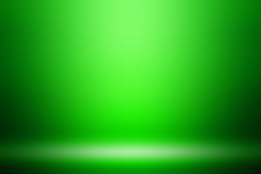 abstract empty green gradient studio well use as background, website template, frame, business report.