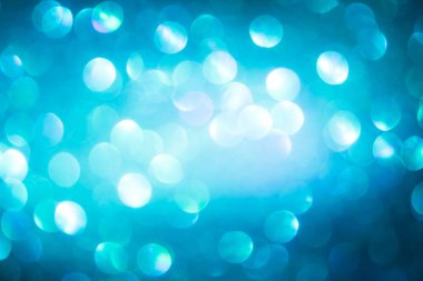 mavi soyut arka plan bulanık. Noel ışıkları.