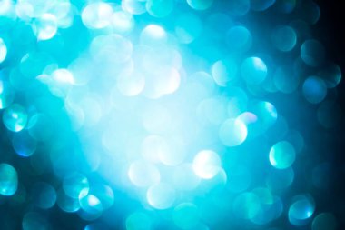 mavi soyut arka plan bulanık. Noel ışıkları.