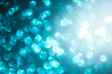 mavi soyut arka plan bulanık. Noel ışıkları.