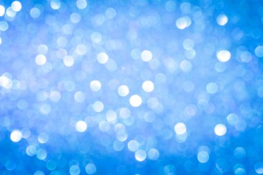 mavi arka plan görüntü. güzel parlak Noel ışıkları bokeh Noel bulanık.
