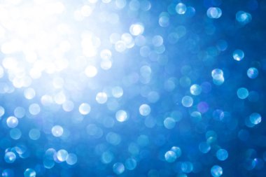 mavi arka plan görüntü. güzel parlak Noel ışıkları bokeh Noel bulanık.