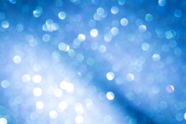 mavi arka plan görüntü. güzel parlak Noel ışıkları bokeh Noel bulanık.