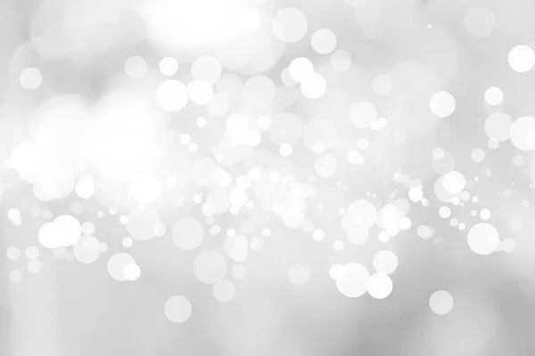 Blanco Difuminado Fondo Abstracto Bokeh Navidad Borrosa Hermosas Luces Navidad —  Fotos de Stock