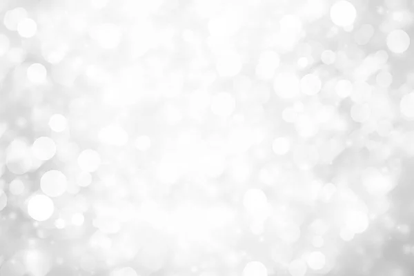 Fondo Abstracto Borroso Nieve Blanca Bokeh Navidad Borrosa Hermosas Luces — Foto de Stock