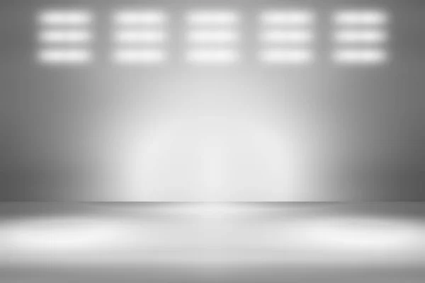Perspektywa Piętro Tło Czarny Pokój Studio Szary Gradientem Reflektor Tło — Zdjęcie stockowe
