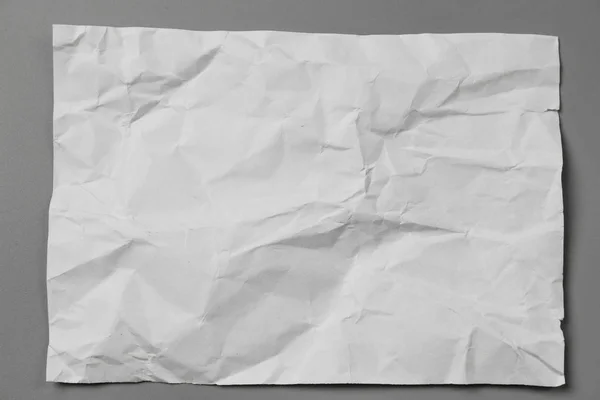 Blank Portrait Mockup Crumpled Paper Brochure Magazine Isolated Gray Background — Stock Photo, Image