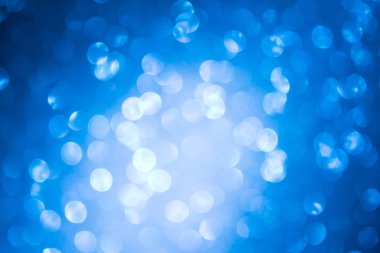 mavi arka plan görüntü. güzel parlak Noel ışıkları bokeh Noel bulanık.