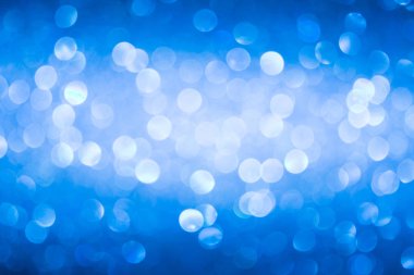 mavi arka plan görüntü. güzel parlak Noel ışıkları bokeh Noel bulanık.