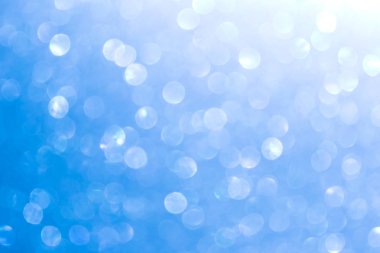 mavi arka plan görüntü. güzel parlak Noel ışıkları bokeh Noel bulanık.