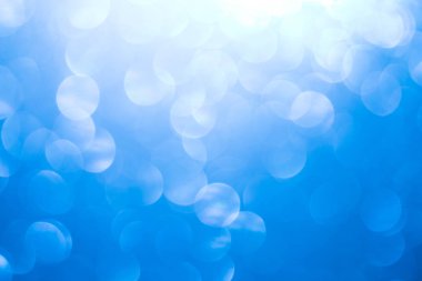 mavi arka plan görüntü. güzel parlak Noel ışıkları bokeh Noel bulanık.