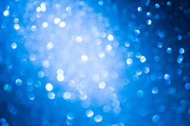 mavi arka plan görüntü. güzel parlak Noel ışıkları bokeh Noel bulanık.
