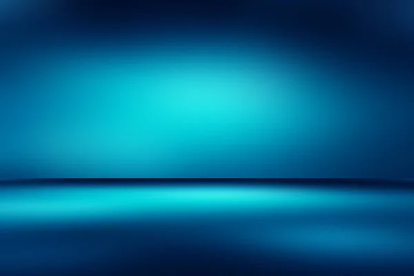Blauwe Lege Kamer Studio Gradiënt Gebruikt Voor Achtergrond Weergave Van — Stockfoto