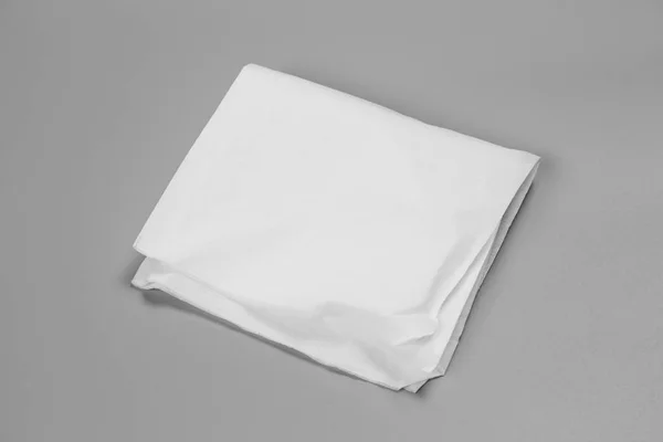 White Tissues Gray Background — Stock Photo, Image