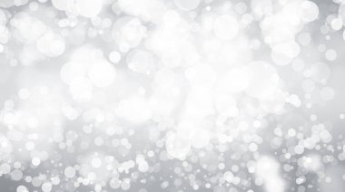Beyaz bulanık arkaplan. Bokeh Noel 'i güzel, parlak Noel ışıklarını bulanıklaştırdı