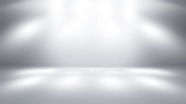 Boş oda studio gradyan arka planı için kullanılan gri ve ürün görüntüleme