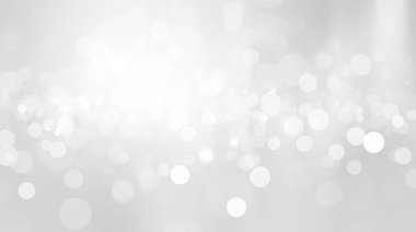 Beyaz bulanık arkaplan. Bokeh Noel 'i güzel, parlak Noel ışıklarını bulanıklaştırdı