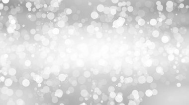 Beyaz bulanık arkaplan. Bokeh Noel 'i güzel, parlak Noel ışıklarını bulanıklaştırdı