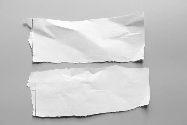 White Torn Paper Gray Background Collection Paper Rip — Stock Photo, Image