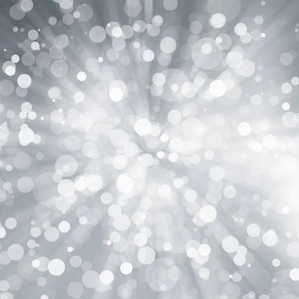 Blanco Difuminado Fondo Abstracto Bokeh Navidad Borrosa Hermosas Luces Navidad — Foto de Stock