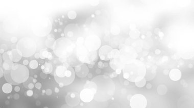 Beyaz bulanık arkaplan. Bokeh Noel 'i güzel, parlak Noel ışıklarını bulanıklaştırdı.