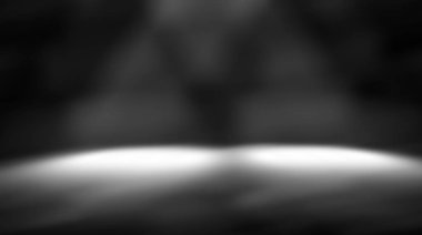 perspektif kat zemin siyah Oda'ya studio gri gradyan ile Spot arka plan görüntüsü için zemin ürün veya sanat 