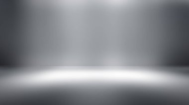 perspektif kat zemin siyah Oda'ya studio gri gradyan ile Spot arka plan görüntüsü için zemin ürün veya sanat 