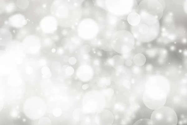 Witte Wazige Abstracte Achtergrond Bokeh Kerst Wazig Mooie Glanzende Kerstverlichting — Stockfoto