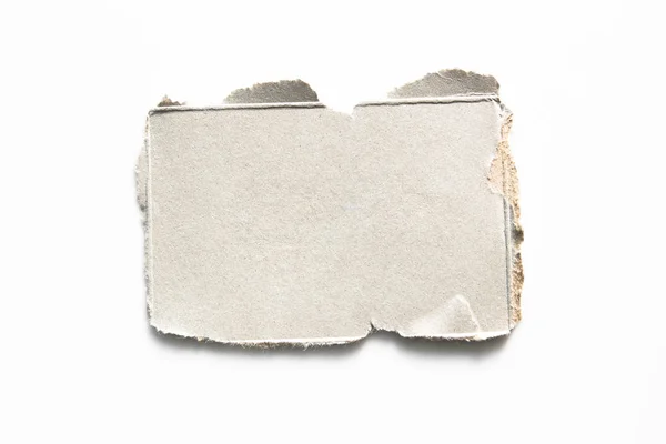 Hnědý Vlnitý Papír Textury Musí Být Bílém Pozadí Rip Lepenky — Stock fotografie
