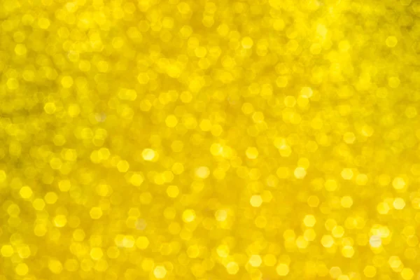 Goldene Unschärfe Abstrakten Hintergrund Gelbe Bokeh Weihnachten Verschwommen Schöne Glänzende — Stockfoto